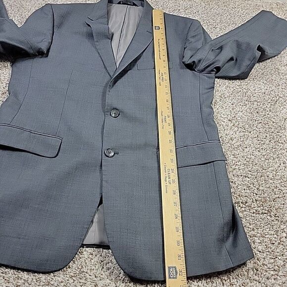 Jos. A. Bank Blazer Mens 43 Long Gray Tailored Fit 100% Wool Single Breast - Picture 4 of 8